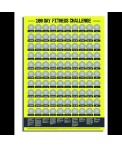 Πόστερ Ξυστό 100 Ημέρες Σωματικής Άσκησης Και Ευεξίας 42x60cm