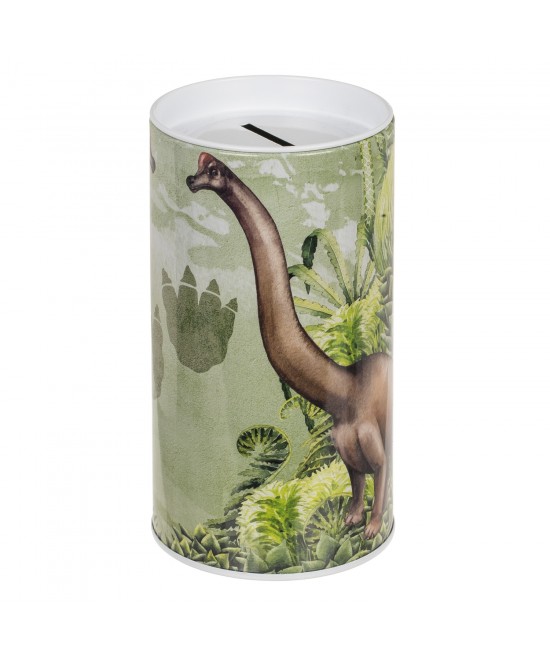 Κουμπαράς Δεινόσαυρος Με Αποσπώμενο Καπάκι Μέταλλο 15.5x8cm Σε 4 Σχέδια