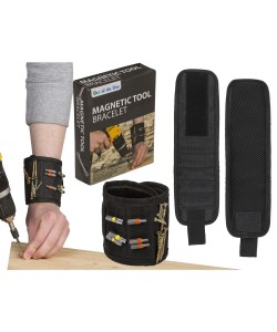 Βραχιόλι Θήκη Για Εργαλεία Μαγνητικό Μαύρο Polyester 37x9.5cm