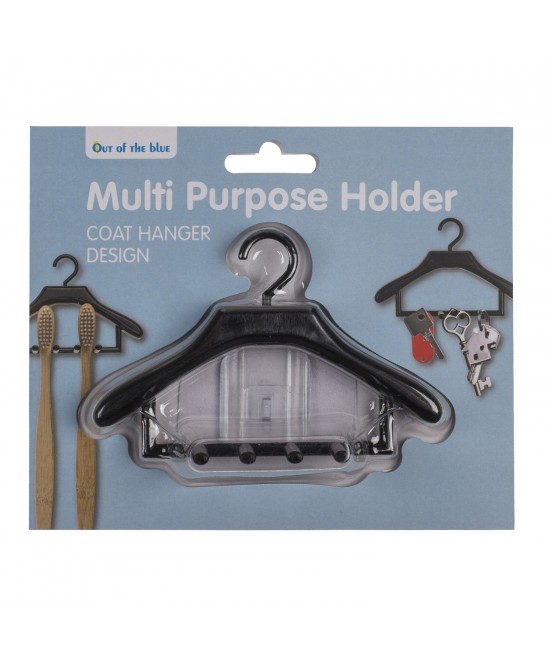 Κρεμάστρα Πολυχρηστική Μαύρο Πλαστικό 11x7.5x3cm Κρεμάστρα Πολυχρηστική Μαύρο Πλαστικό 11x7.5x3cm