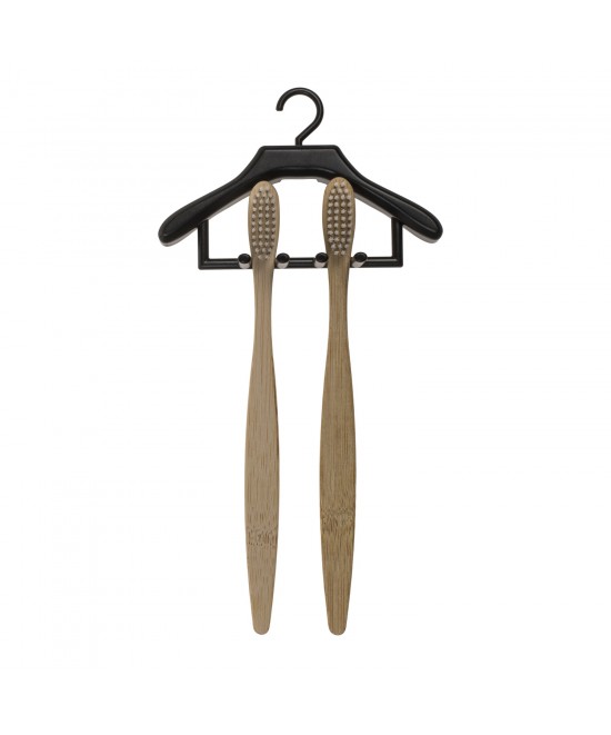 Κρεμάστρα Πολυχρηστική Μαύρο Πλαστικό 11x7.5x3cm Κρεμάστρα Πολυχρηστική Μαύρο Πλαστικό 11x7.5x3cm