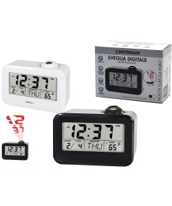 Ρολόι Ψηφιακό LED Προβολέα Μαύρο/Λευκό Πλαστικό 8x10x15cm Σε 2 Χρώματα