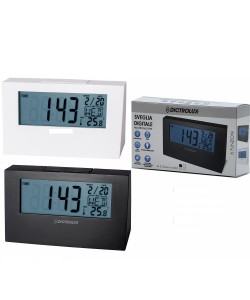 Ξυπνητήρι Ψηφιακό Μαύρο/Λευκό Πλαστικό 13x8x2cm Σε 2 Χρώματα