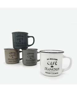 Κούπα 34cl 'Cafe de Tradition' Κεραμικό Σε 4 Χρώματα