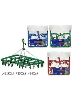 Κρεμάστρα Πλαστικό 48.5x30x34cm Σε 3 Χρώματα