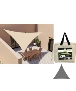 Τέντα Σκίασης Εκρού Πολυεστέρας 3.6x3.6x3.6m Τέντα Σκίασης Εκρού Πολυεστέρας 3.6x3.6x3.6m