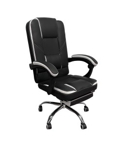 Καρέκλα Γραφείου OPTISEAT Μαύρο/Λευκό PVC/Μέταλλο 67x65x105-115cm