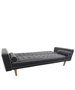 Καναπές Κρεβάτι Τριθέσιος ArteLibre AUBREY Γκρι Ύφασμα 224x88x84cm