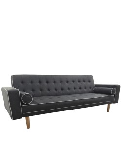 Καναπές Κρεβάτι Τριθέσιος ArteLibre AUBREY Γκρι Ύφασμα 224x88x84cm