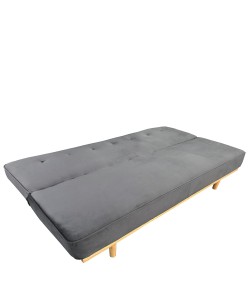 Καναπές Κρεβάτι Τριθέσιος ArteLibre CELESTE Γκρι Ύφασμα 193x85x88cm