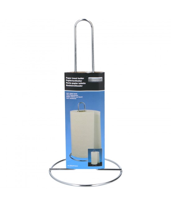 Βάση Χαρτιού Κουζίνας Ασημί Μέταλλο Φ13x28cm Βάση Χαρτιού Κουζίνας Ασημί Μέταλλο Φ13x28cm