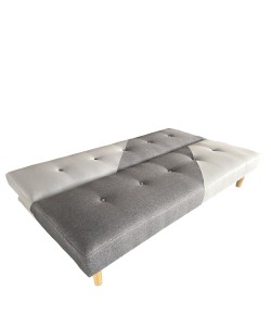 Καναπές Κρεβάτι Τριθέσιος ArteLibre NERISSA Αποχρώσεις Γκρι Ύφασμα 178x87x78cm