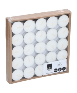 Κεριά Ρεσώ Αρωματικά 4 Ώρες Καύσης Λευκό 50Τμχ