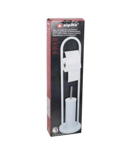 Βούρτσα Τουαλέτας με Βάση Λευκό ALPINA 20x75cm