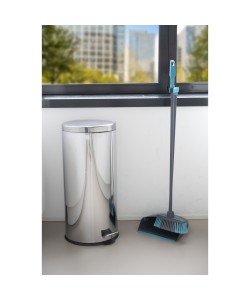 Σετ Σκουπάκι και Φαράσι 93cm Γκρι/Τυρκουάζ