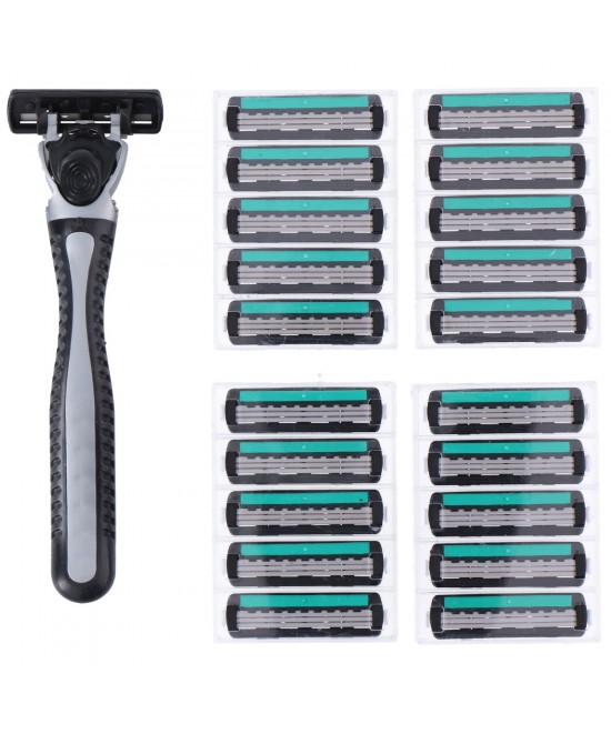 Ανδρική Ξυριστική Μηχανή 3 Λεπίδες 21Τμχ