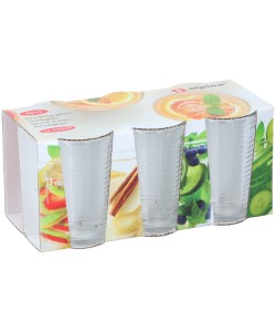 Ποτήρια Ποτού 220ml Γυάλινα 6Τμχ ALPINA