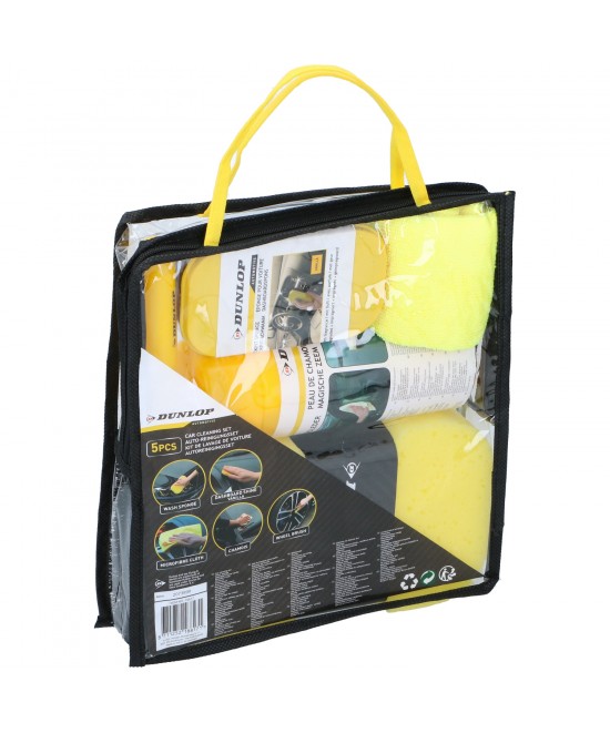 Σετ Καθαρισμού Αυτοκινήτου 5Τμχ Μικροΐνες DUNLOP