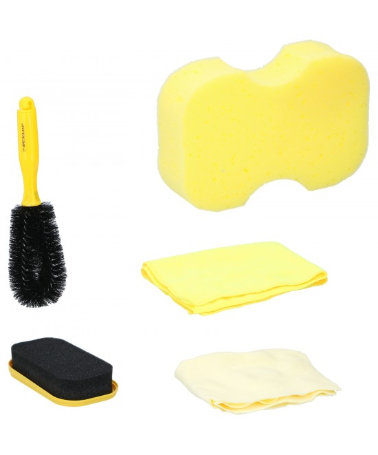 Σετ Καθαρισμού Αυτοκινήτου 5Τμχ Μικροΐνες DUNLOP