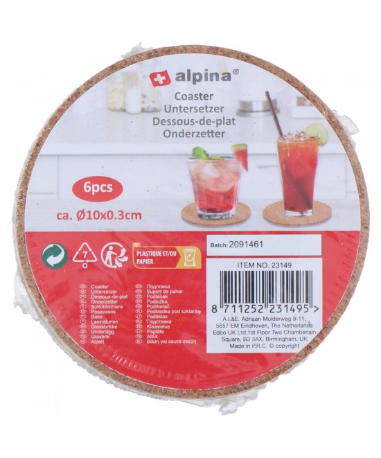 Σουβέρ 6Τμχ 2 Σχέδια ALPINA Σουβέρ 6Τμχ 2 Σχέδια ALPINA