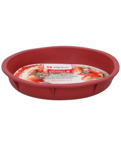 Στρογγυλή Φόρμα Κέικ Σιλικόνη Γκρι 24.5x4.5cm ALPINA Σε 2 Χρώματα