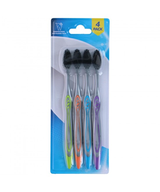 Οδοντόβουρτσα Μαλακή Μαύρη/Πολύχρωμη 4Τμχ Οδοντόβουρτσα Μαλακή Μαύρη/Πολύχρωμη 4Τμχ