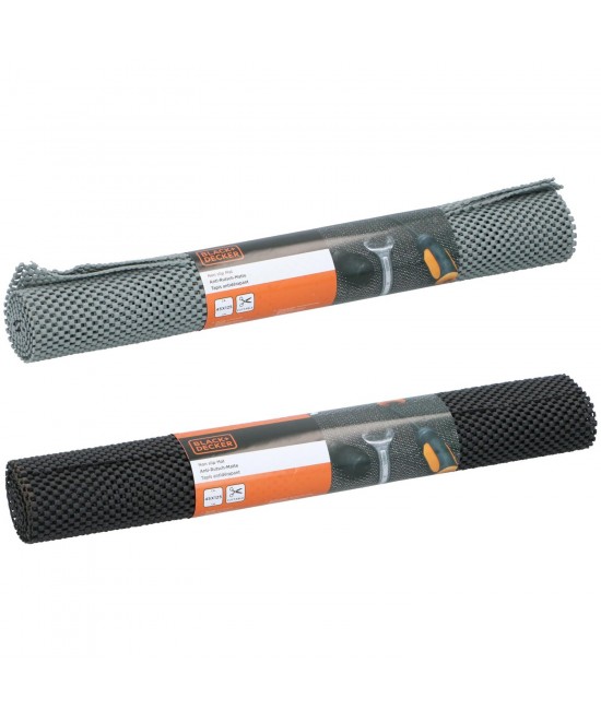 Χαλάκι Αντιολισθητικό Γκρι/Μαύρο 45x125cm PVC BLACK+DECKER 2Τμχ Χαλάκι Αντιολισθητικό Γκρι/Μαύρο 45x125cm PVC BLACK+DECKER 2Τμχ