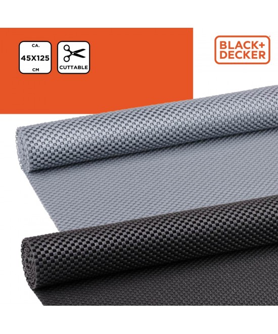 Χαλάκι Αντιολισθητικό Γκρι/Μαύρο 45x125cm PVC BLACK+DECKER 2Τμχ Χαλάκι Αντιολισθητικό Γκρι/Μαύρο 45x125cm PVC BLACK+DECKER 2Τμχ
