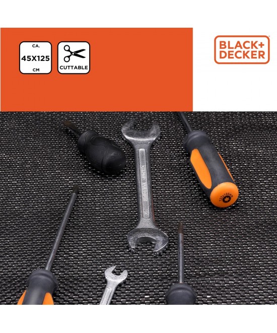 Χαλάκι Αντιολισθητικό Γκρι/Μαύρο 45x125cm PVC BLACK+DECKER 2Τμχ Χαλάκι Αντιολισθητικό Γκρι/Μαύρο 45x125cm PVC BLACK+DECKER 2Τμχ