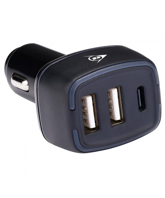 Φορτιστής Αυτοκινήτου 2xUSB A + USB C DUNLOP Φορτιστής Αυτοκινήτου 2xUSB A + USB C DUNLOP