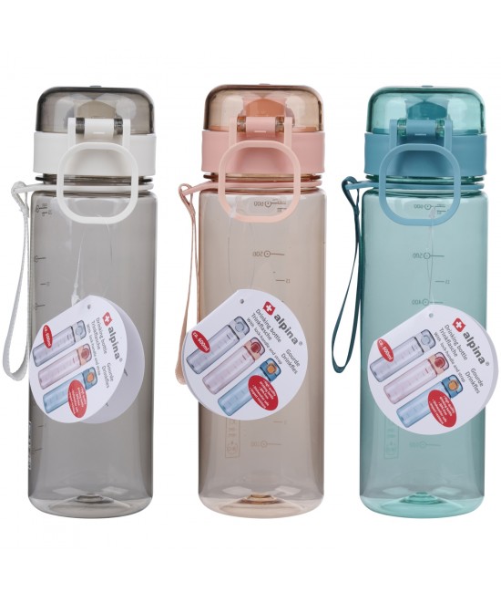 Μπουκάλι Νερού 600ml Πολύχρωμο ALPINA