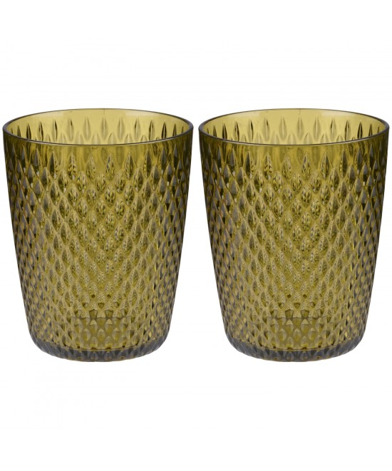Ποτήρια 350ml Διάφανα/Πράσινα/Χρυσά 2Τμχ ALPINA
