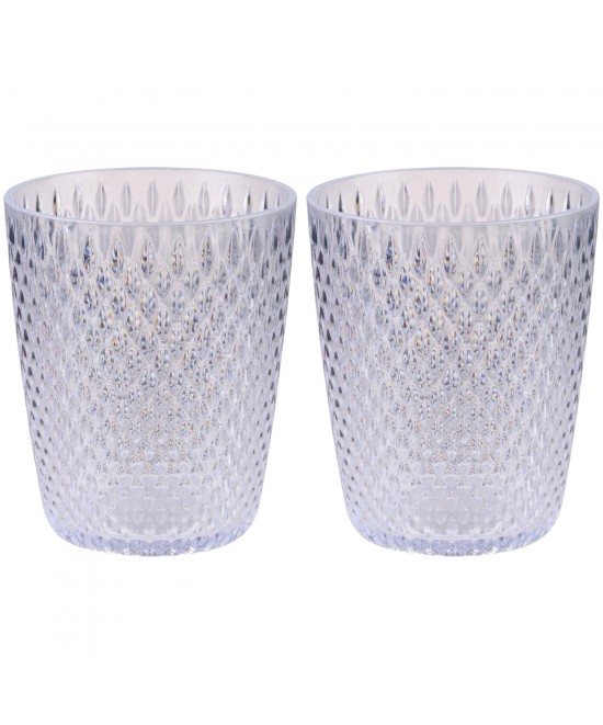 Ποτήρια 350ml Διάφανα/Πράσινα/Χρυσά 2Τμχ ALPINA