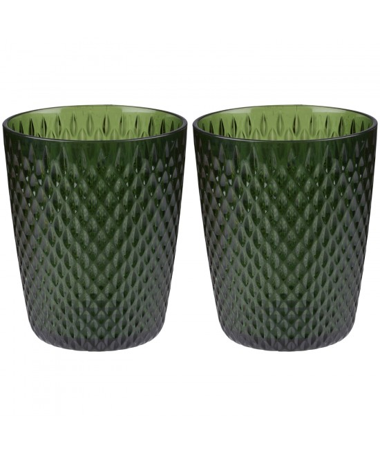 Ποτήρια 350ml Διάφανα/Πράσινα/Χρυσά 2Τμχ ALPINA