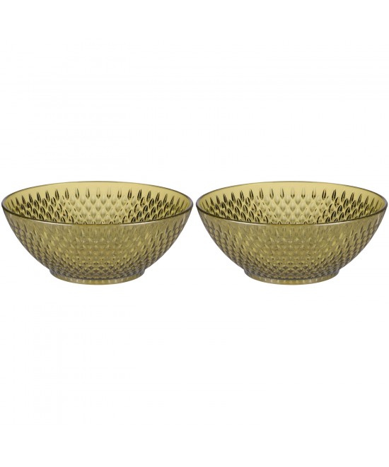 Μπολ Διάφανα/Πράσινα/Χρυσά 14.5cm 2Τμχ ALPINA