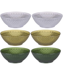 Μπολ Διάφανα/Πράσινα/Χρυσά 14.5cm 2Τμχ ALPINA