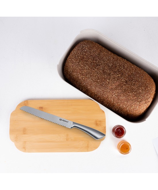 Ψωμιέρα Με Καπάκι Μπαμπού 650gr ALPINA