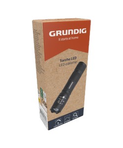Φακός LED 1W 80 Lumens με Ζουμ GRUNDIG