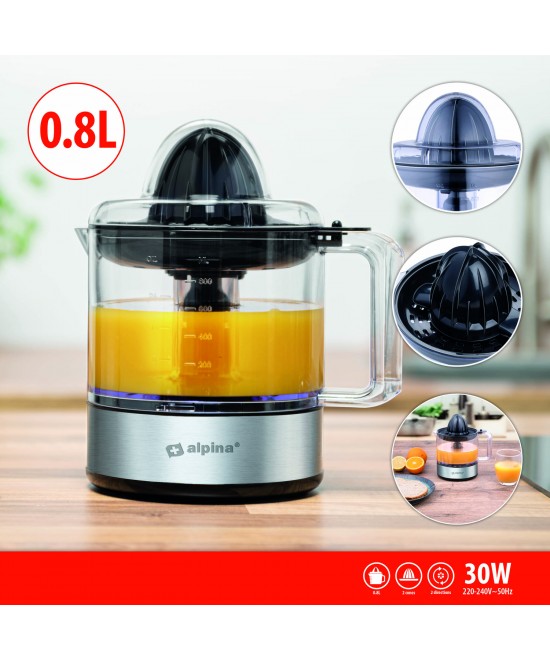 Στίφτης Εσπεριδοειδών 800ml 30W Ανοξείδωτος ALPINA