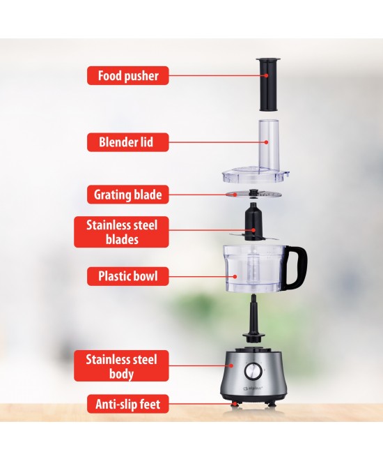 Επεξεργαστής Τροφίμων 1L 500W ALPINA Επεξεργαστής Τροφίμων 1L 500W ALPINA