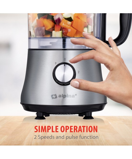 Επεξεργαστής Τροφίμων 1L 500W ALPINA Επεξεργαστής Τροφίμων 1L 500W ALPINA