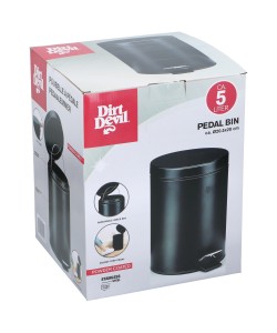 Κάδος Πεντάλ 5lt Μαύρο DIRT DEVIL