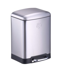 Κάδος Απορριμάτων 6lt Soft Close Ασημί DIRT DEVIL