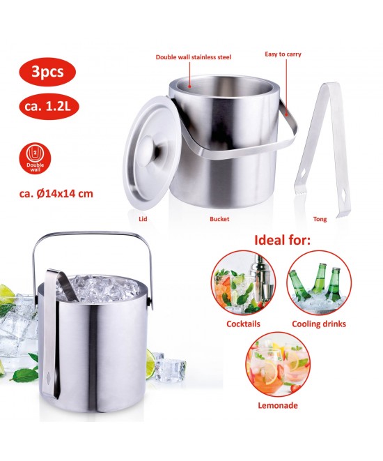 Κάδος Πάγου Ανοξείδωτος 1.2L ALPINA