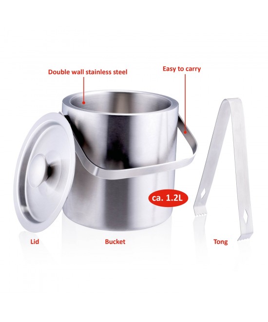 Κάδος Πάγου Ανοξείδωτος 1.2L ALPINA