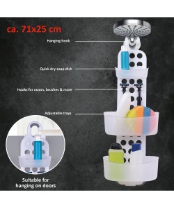 Ράφι Ντους Ρυθμιζόμενο 71x25cm