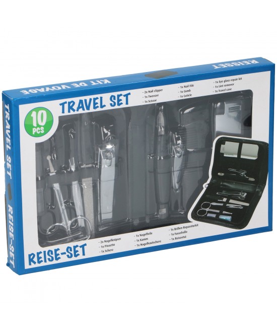 Σετ Μανικιούρ 10Τμχ με Θήκη