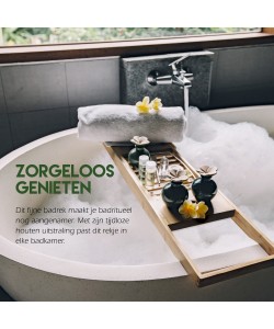 Ράφι Μπάνιου Επεκτάσιμο 50-92x18x4cm Μπαμπού