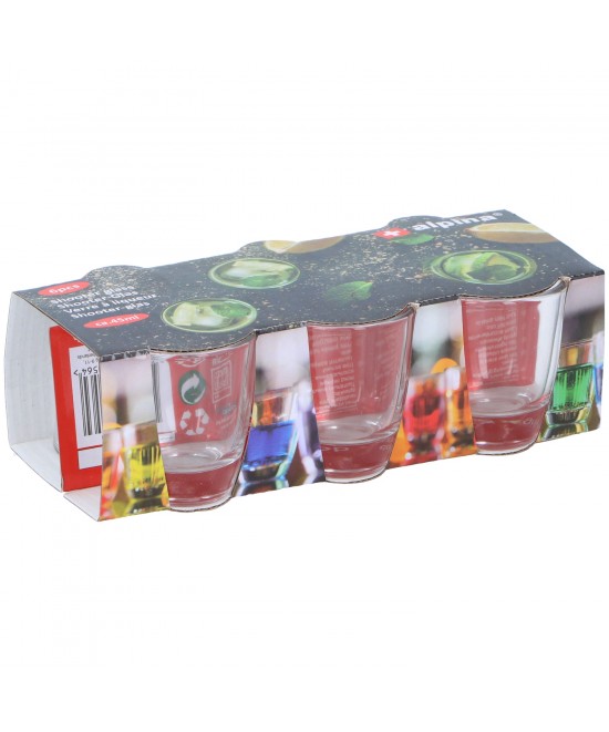 Ποτήρια Σφηνάκι 45ml 6Τμχ Ποτήρια Σφηνάκι 45ml 6Τμχ