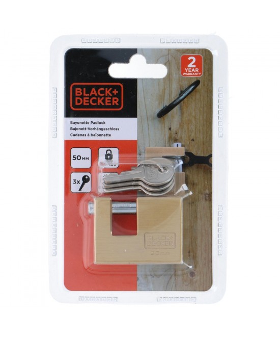 Λουκέτο Bayonette 50mm BLACK+DECKER